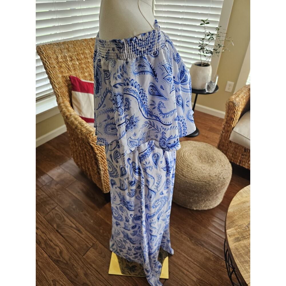 Show Me Your Mumu Off Shoulder Hacienda Floral Maxi Dress Women's S Boho - Picture 4 of 11